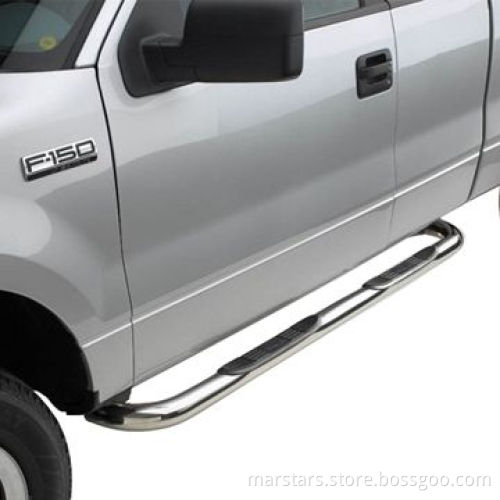 Side Step Bars, 3-inch Stainless Nerf Bars for Toyota Nissan Mitsubishi Chevy Dodge Ford GMC Honda